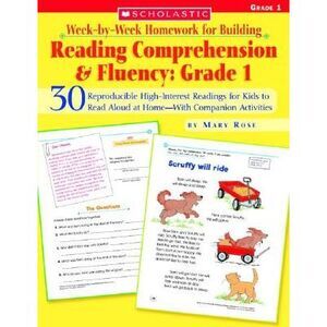 Week-By-Week Homework for Building Reading Comprehension and Fluency: Grade 1 --
